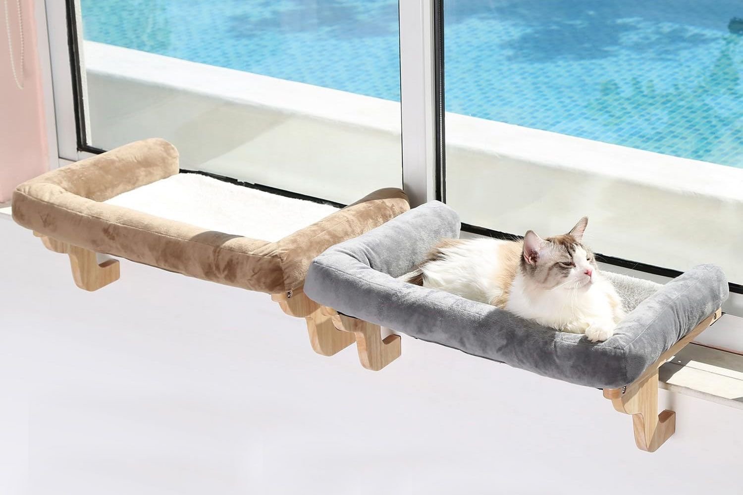 Amazon Zakkart Orthopedic Cat Perch with Bolster