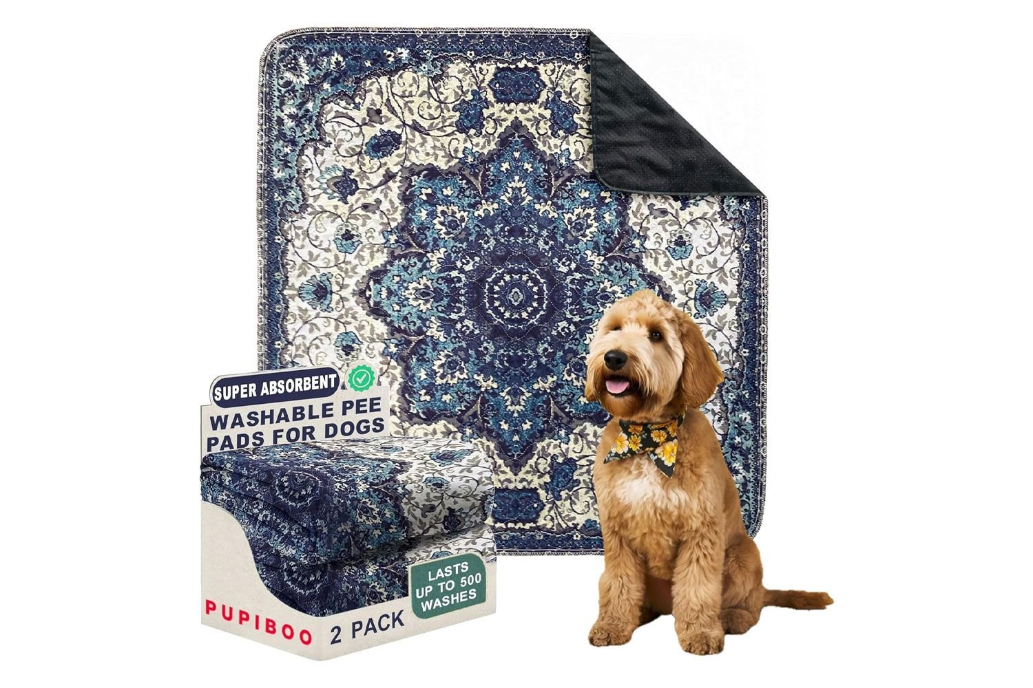 PUPIBOO Washable Pee Pads for Dogs