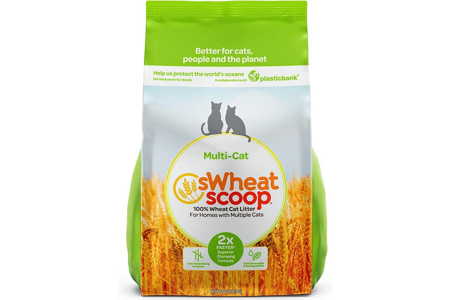 sWheat Scoop Multi-Cat Natural Cat Litter