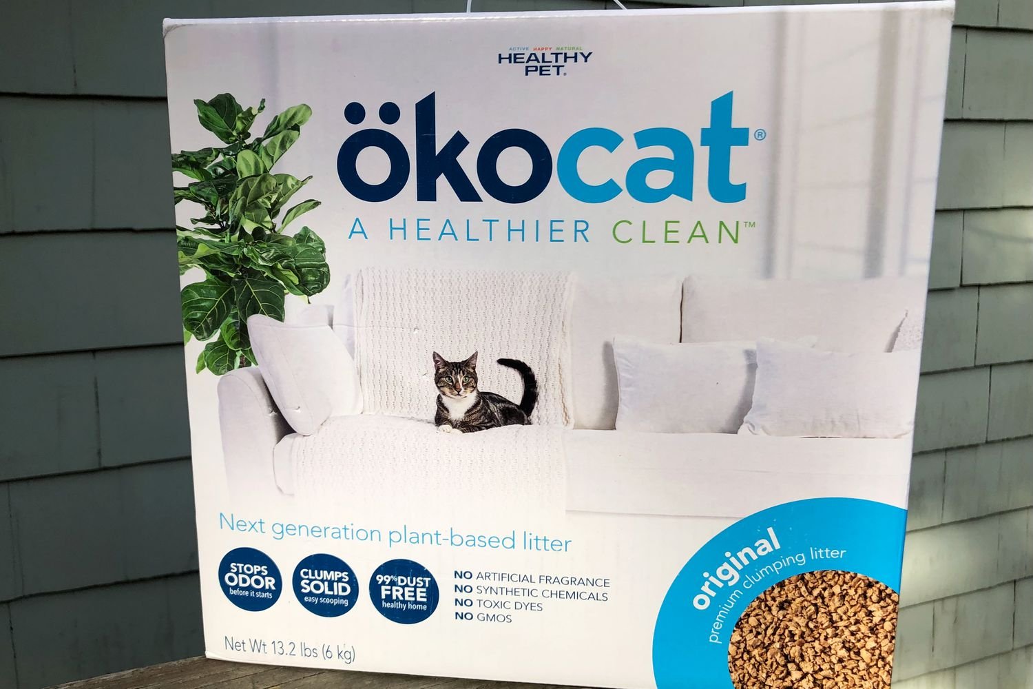 Okocat Original Low-Dust Natural Wood Clumping Cat Litter