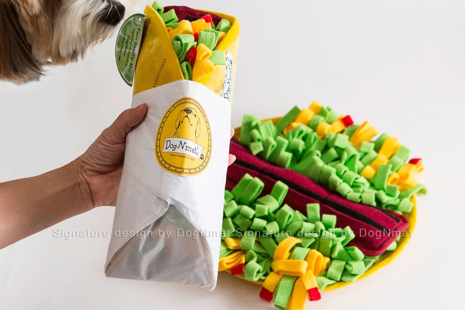 DogNMat Taco Snuffle Dog Toy