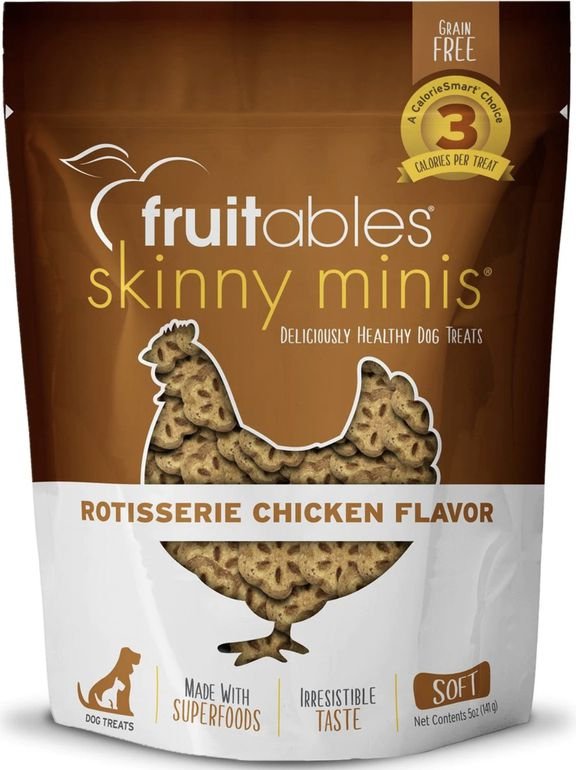 Fruitables Skinny Minis Rotisserie Chicken Flavor Soft & Chewy Dog Treats