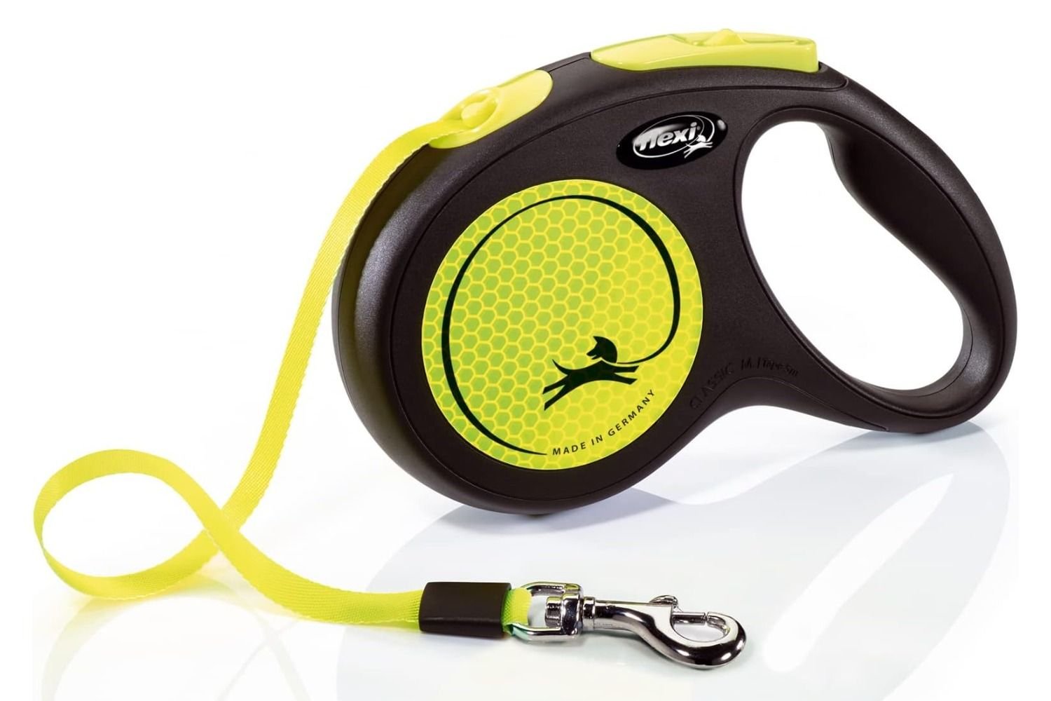 Flexi New Neon Tape Retractable Dog Leashes For Medium Dogs