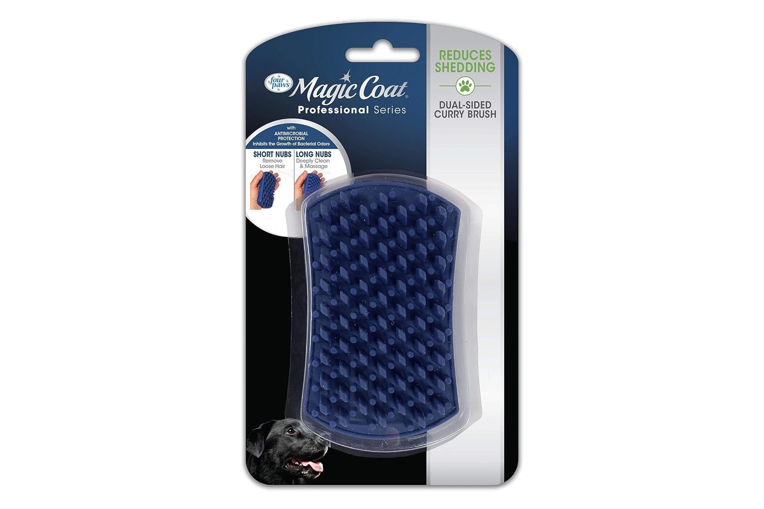 Four Paws Magic Coat Professional Series Dual-Sided Curry Brush