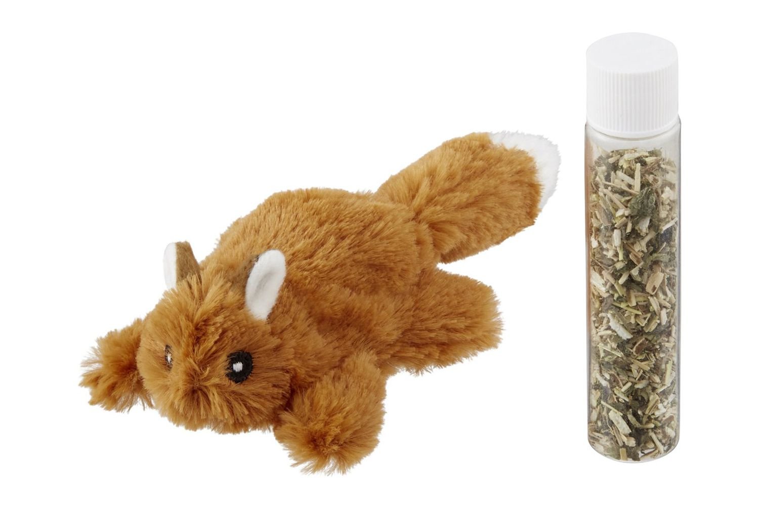 Chewy Frisco Squirrel Plush Cat Toy with Refillable Catnip