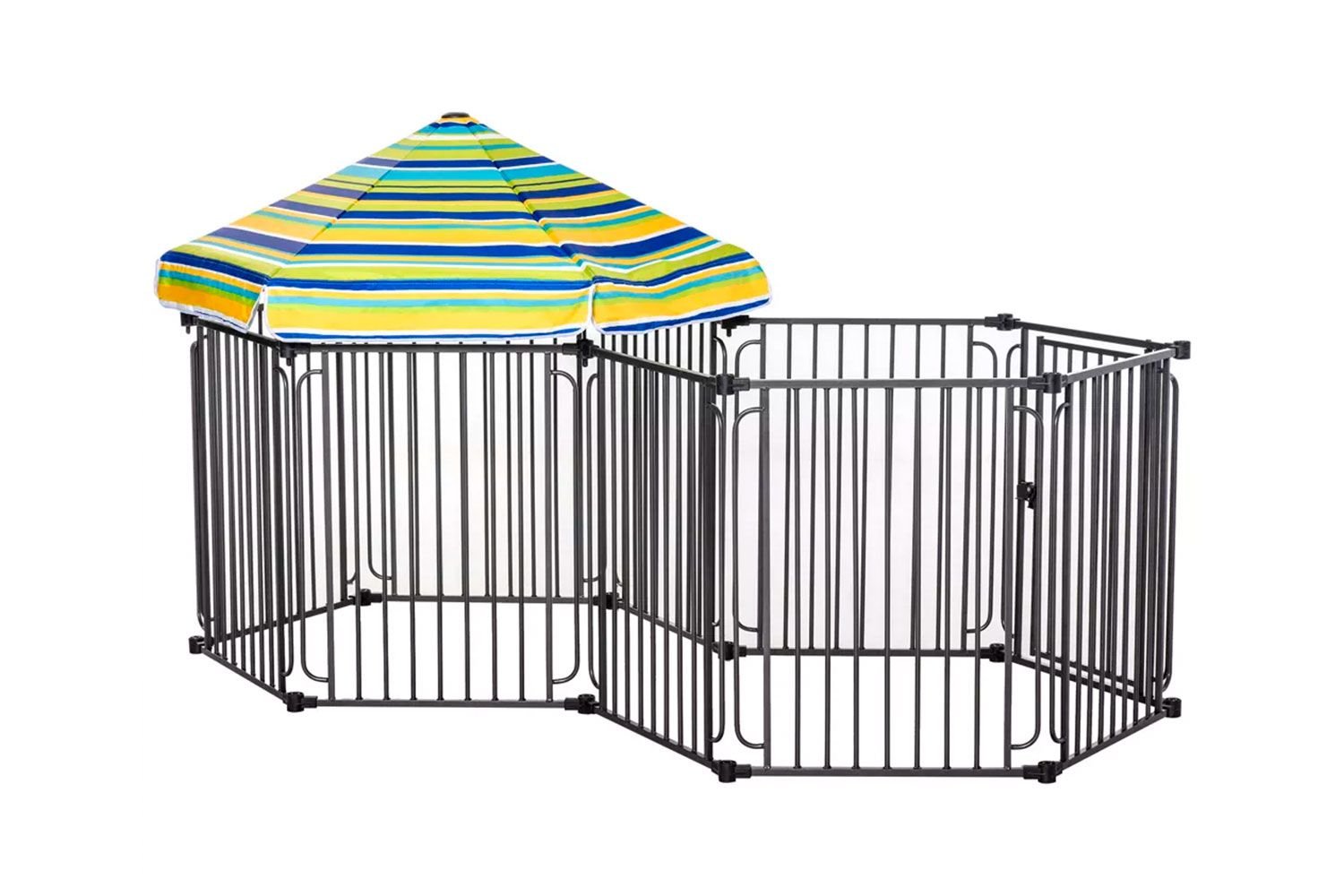 PawHut Dog Playpen with Door & Removable Cover
