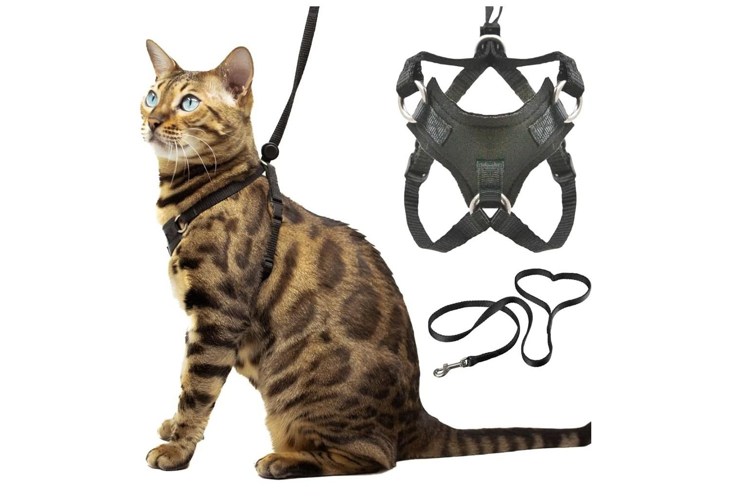 OutdoorBengal Houdini Escape Resistant Cat Harness and Leash Set