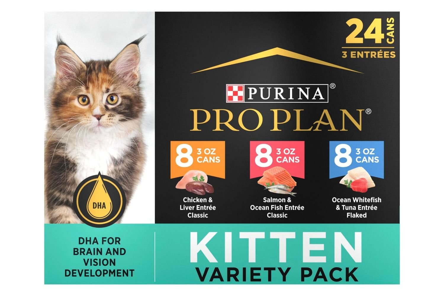 Purina Pro Plan High Protein Wet Kitten Food Variety Pack