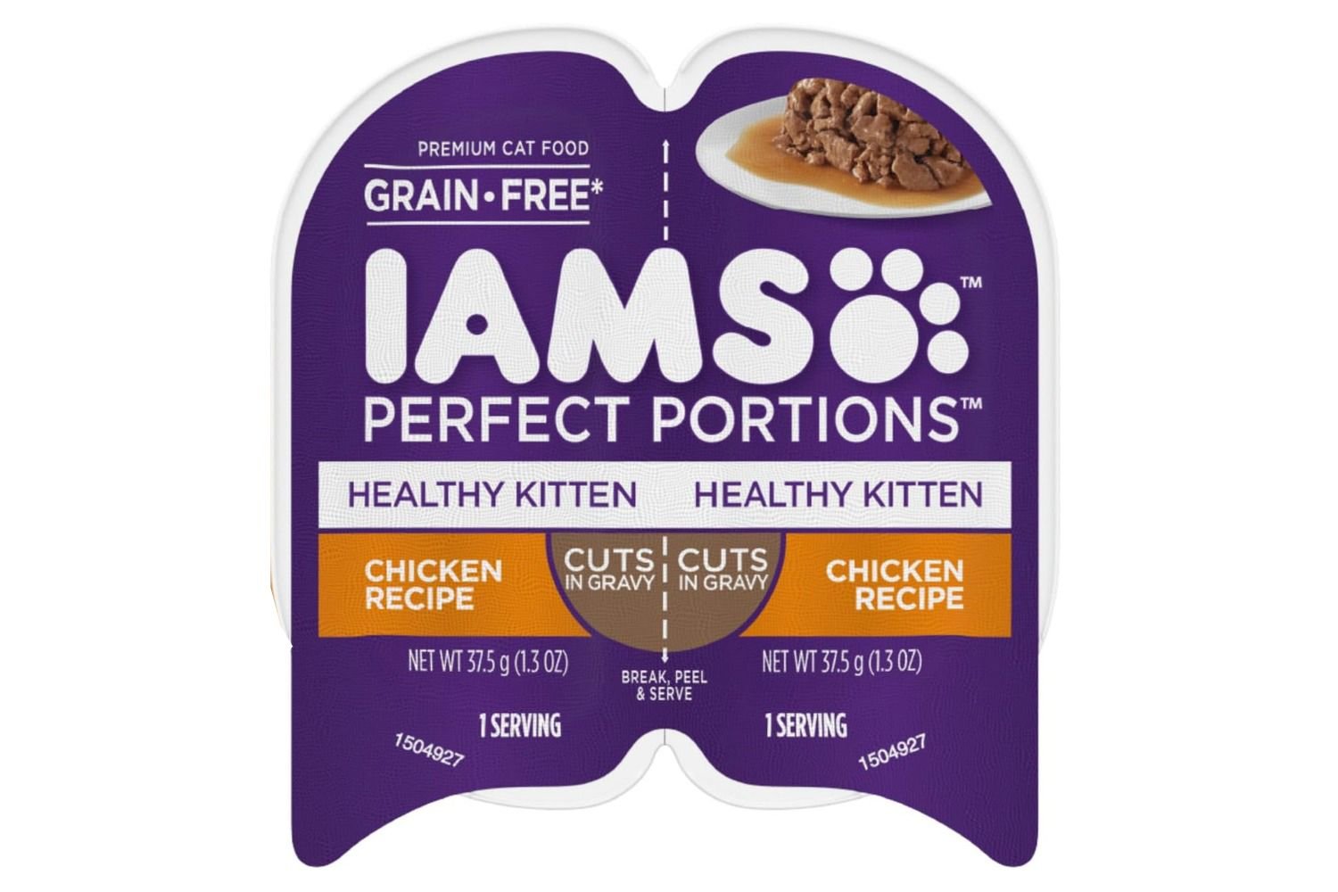 Iams Perfect Portions Healthy Kitten Grain Free Wet Cat Food Cuts In Gravy