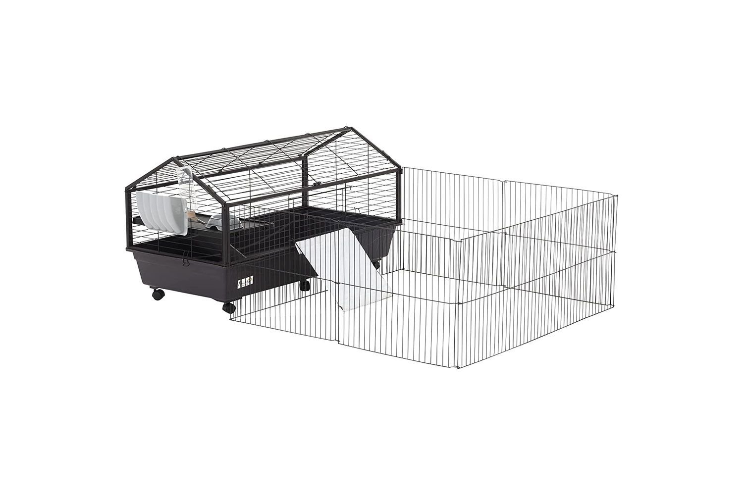 PawHut Small Animal Cage with Run