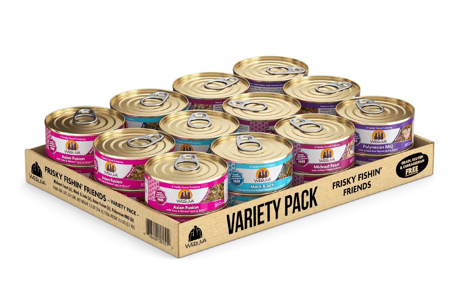 Weruva Frisky Fishin&rsquo; Friends Canned Cat Food Variety Pack