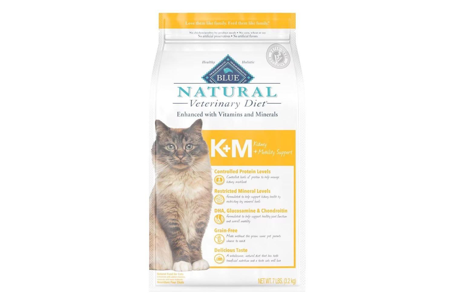 Blue Buffalo BLUE Natural Veterinary Diet K+M Dry Cat Food