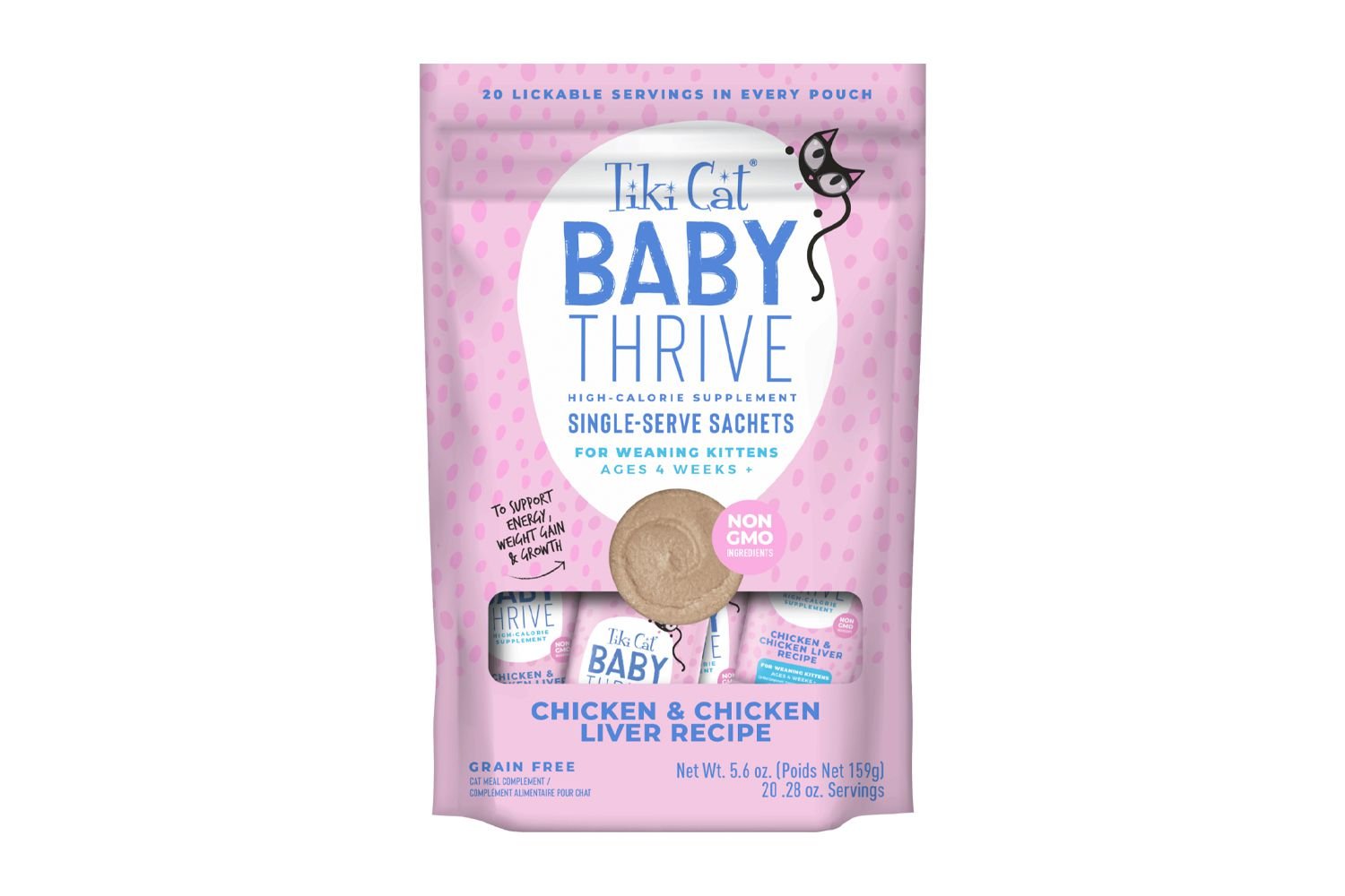 Tiki Pets Cat Baby Thrive Chicken and Chicken Liver Supplement
