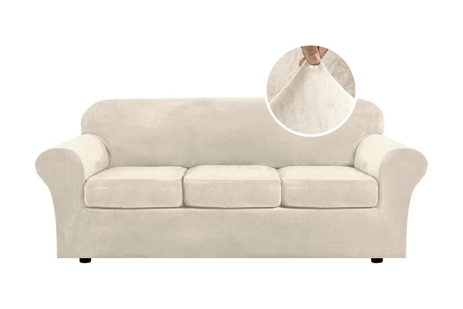 H.Versailtex Modern Velvet Plush Sofa Slipcover
